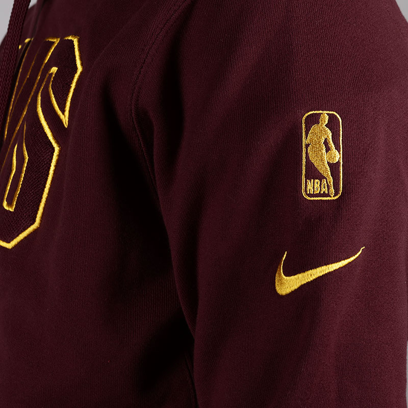 мужская бордовая толстовка Nike Cleveland Cavaliers Nike Men's NBA Hoodie AJ2841-677 - цена, описание, фото 3